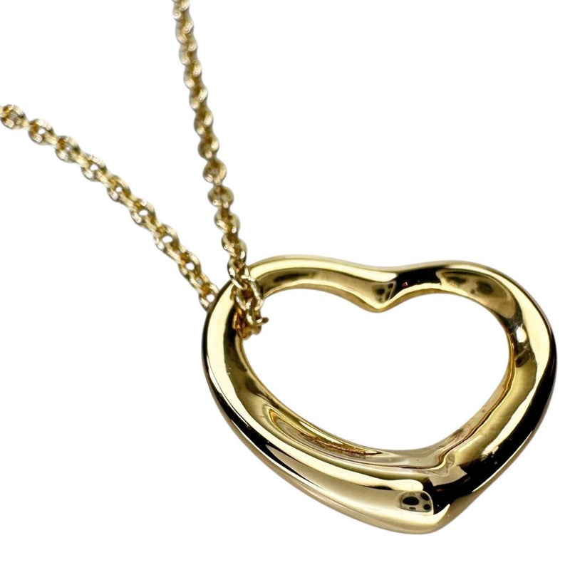 【TIFFANY&Co./ティファニー】 ネックレス オープンハート K18ゴールド 18金 3.5g 39.5cm レディース 【中古】【真子質店】【GD】 【MoTMi】