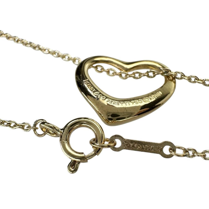 【TIFFANY&Co./ティファニー】 ネックレス オープンハート K18ゴールド 18金 3.5g 39.5cm レディース 【中古】【真子質店】【GD】 【MoTMi】