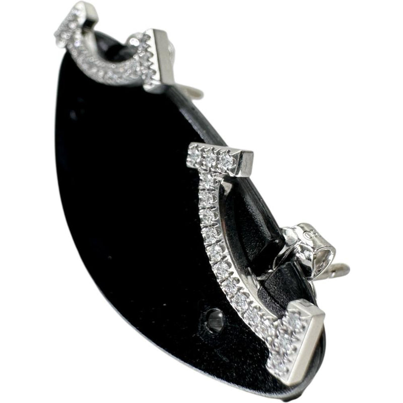 【TIFFANY&Co./ティファニー】 ダイヤモンド ピアス Tスマイル ミニ K18WGホワイトゴールド 18金 1.7g レディース 【中古】【真子質店】【GD】 【IMoDx】