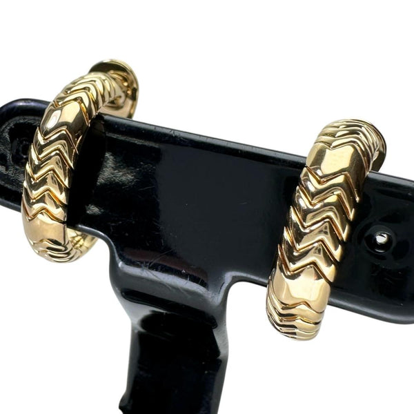 【BVLGARI/ブルガリ】 イヤリング セルペンティ スピガ K18ゴールド 18金 19.2g レディース 【中古】【真子質店】【GD】 【YYxx】