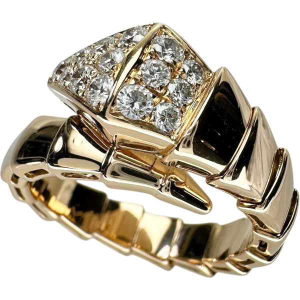 16号【BVLGARI/ブルガリ】 ダイヤモンド リング・指輪 セルペンティ K18PGピンクゴールド 18金 9.7g Lサイズ レディース 【中古】【真子質店】【GD】 【KxDx】