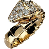 16号【BVLGARI/ブルガリ】 ダイヤモンド リング・指輪 セルペンティ K18PGピンクゴールド 18金 9.7g Lサイズ レディース 【中古】【真子質店】【GD】 【KxDx】