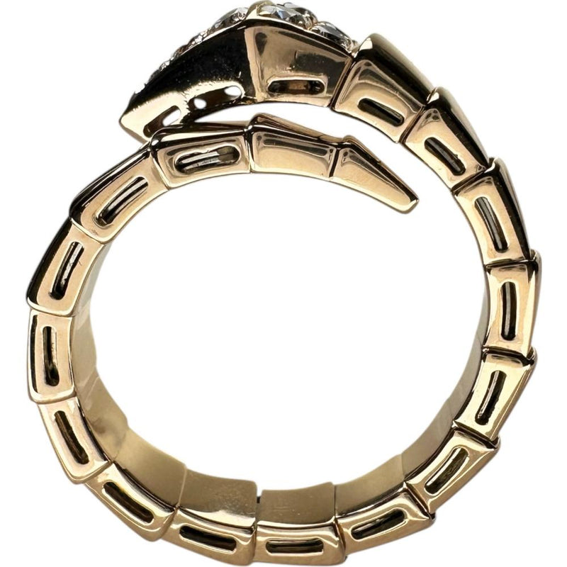 16号【BVLGARI/ブルガリ】 ダイヤモンド リング・指輪 セルペンティ K18PGピンクゴールド 18金 9.7g Lサイズ レディース 【中古】【真子質店】【GD】 【KxDx】
