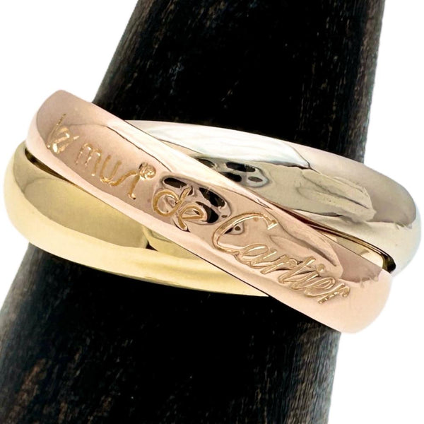 10号【CARTIER/カルティエ】 トリニティ リング・指輪 K18ゴールド 18金/YG/WG/PG 7.2g 50 レディース 【中古】【真子質店】【GD】 【IxYK】