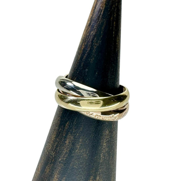 12.5号【CARTIER/カルティエ】 リング・指輪 トリニティ K18ゴールド 18金 8.3g 53（シリアルなし） レディース 【中古】【真子質店】【GD】 【ITDMa】