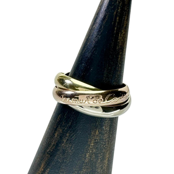 12.5号【CARTIER/カルティエ】 リング・指輪 トリニティ K18ゴールド 18金 8.3g 53（シリアルなし） レディース 【中古】【真子質店】【GD】 【ITDMa】