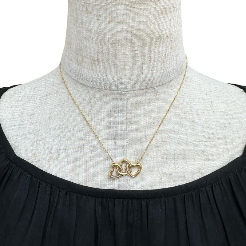 【TIFFANY&Co./ティファニー】 トリプルハート ネックレス K18ゴールド 18金 6.3g 40.5cm レディース 【中古】【真子質店】【GD】 【SxT】