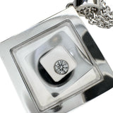 【Chopard/ショパール】 ダイヤモンド 1P ネックレス ハッピースピリット K18WGホワイトゴールド 18金 20.3g 42.0cm 79/5873-20 レディース 【中古】【真子質店】【GD】 【TTxx】