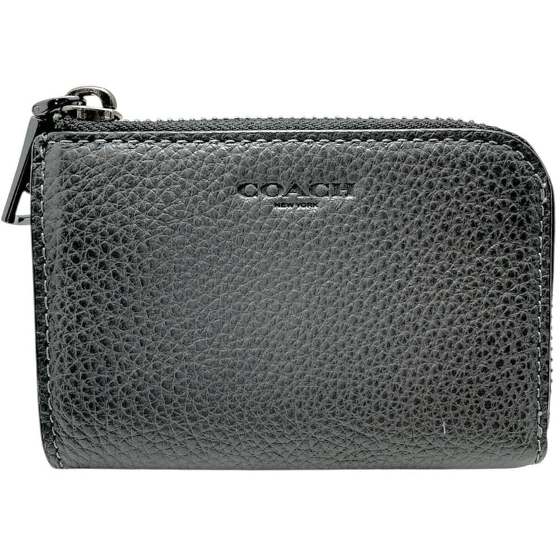 【COACH/コーチ】 CW358 コインケース レザー グレーレザー/ダークグレージップ メンズ【中古】【真子質店】【BL】 【Max】