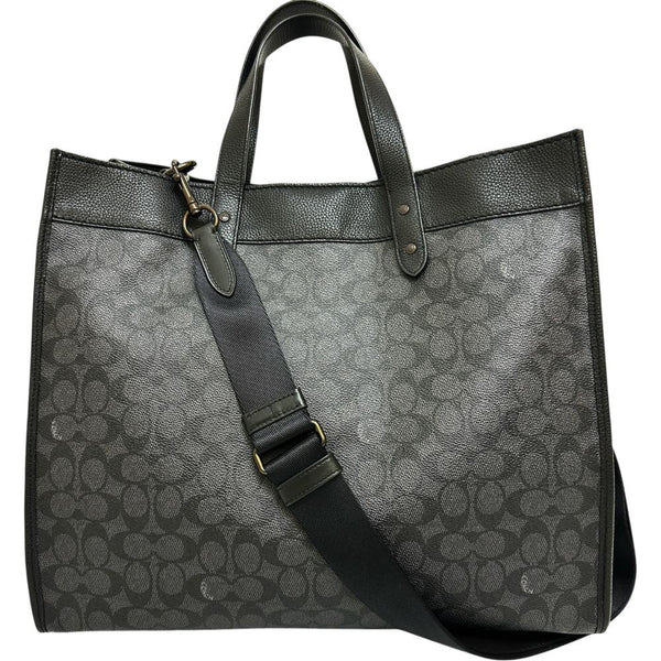 【COACH/コーチ】 フィールドトート 2Wayショルダー＆ハンドバッグ トートバッグ PVC/レザー ブラック メンズ【中古】【真子質店】【BL】




【IMox】