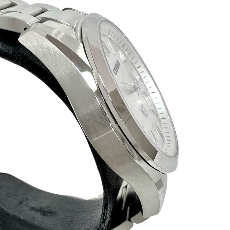 【CITIZEN/シチズン】 ザ・シチズン AQ4060-50W 300本限定 エコドライブ 腕時計 ステンレススチール ソーラー 模様入りホワイトシェル文字盤 メンズ 【中古】【真子質店】【GD】 【IMaMox】