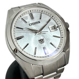 【CITIZEN/シチズン】 ザ・シチズン AQ4060-50W 300本限定 エコドライブ 腕時計 ステンレススチール ソーラー 模様入りホワイトシェル文字盤 メンズ 【中古】【真子質店】【GD】 【IMaMox】