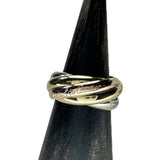 8号【CARTIER/カルティエ】 トリニティ 5連 リング・指輪 K18ゴールド 18金/YG/WG/PG 8.6g 48 レディース 【中古】【真子質店】【GD】 【ITDMa】