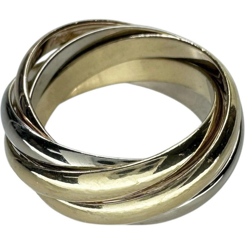 8号【CARTIER/カルティエ】 トリニティ 5連 リング・指輪 K18ゴールド 18金/YG/WG/PG 8.6g 48 レディース 【中古】【真子質店】【GD】 【ITDMa】