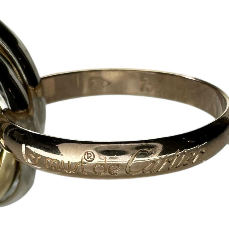 8号【CARTIER/カルティエ】 トリニティ 5連 リング・指輪 K18ゴールド 18金/YG/WG/PG 8.6g 48 レディース 【中古】【真子質店】【GD】 【ITDMa】