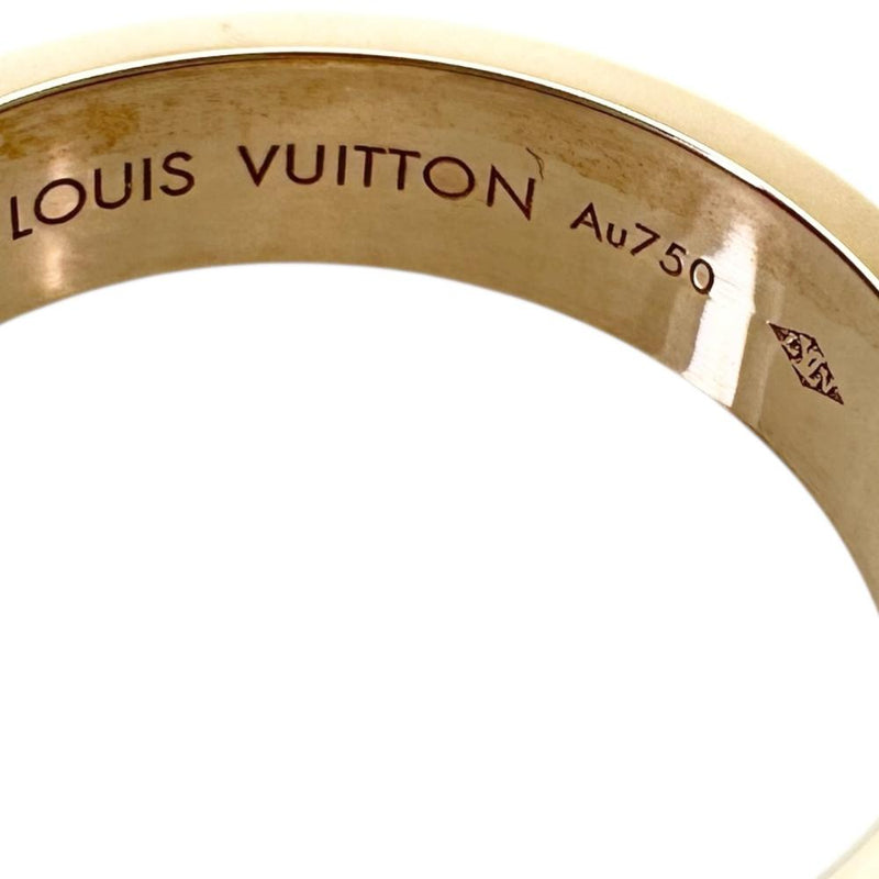 17号【LOUIS VUITTON/ルイ・ヴィトン】 アンプラントLV バーグ　メンズOK リング・指輪 K18ゴールド 18金 6.5g Q9K96K 57 レディース 【中古】【真子質店】【GD】 【IIII】