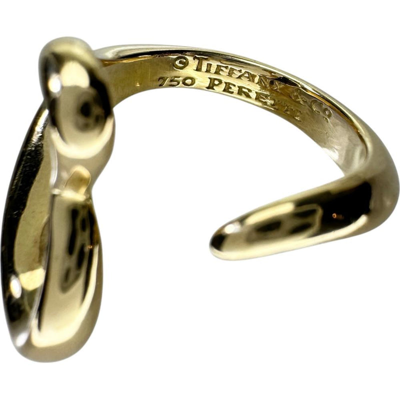 10号【TIFFANY&Co./ティファニー】 オープンハート エルサペレッティ リング・指輪 K18ゴールド 18金 7.9g レディース 【中古】【真子質店】【GD】 【IxMiS】