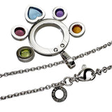 【BVLGARI/ブルガリ】 アレグラ マルチカラーストーン ネックレス K18WGホワイトゴールド 18金 15.4g 41.0cm レディース 【中古】【真子質店】【GD】 【TMiSMa】