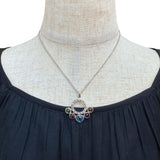 【BVLGARI/ブルガリ】 アレグラ マルチカラーストーン ネックレス K18WGホワイトゴールド 18金 15.4g 41.0cm レディース 【中古】【真子質店】【GD】 【TMiSMa】