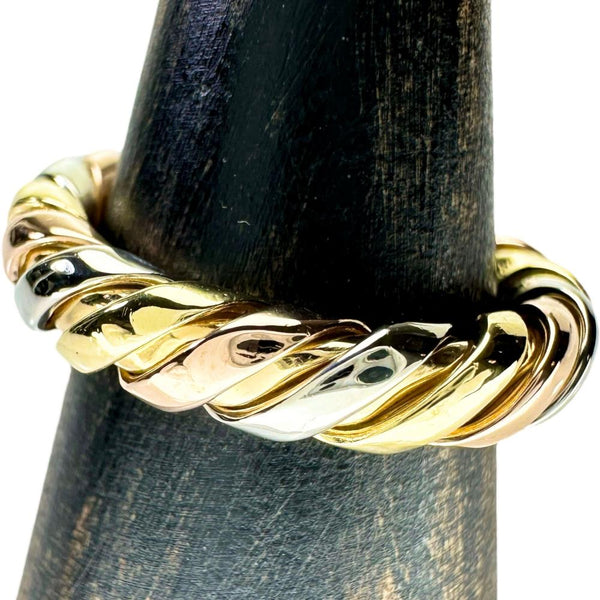 8.5号【BVLGARI/ブルガリ】 トゥボガス リング・指輪 K18ゴールド 18金/YG/WG/PG 4.7g レディース 【中古】【真子質店】【GD】 【MiDI】