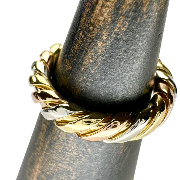 8.5号【BVLGARI/ブルガリ】 トゥボガス リング・指輪 K18ゴールド 18金/YG/WG/PG 4.7g レディース 【中古】【真子質店】【GD】 【MiDI】