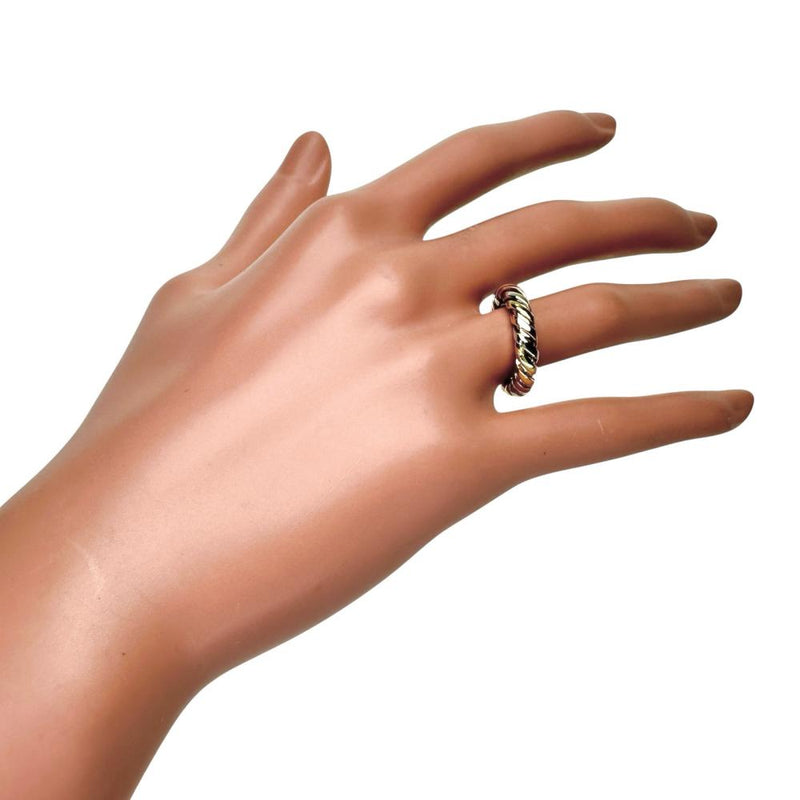 8.5号【BVLGARI/ブルガリ】 トゥボガス リング・指輪 K18ゴールド 18金/YG/WG/PG 4.7g レディース 【中古】【真子質店】【GD】 【MiDI】