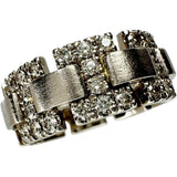 20号【KASHIKEY/カシケイ】 幅広リング メンズOK ダイヤモンド 0.90ct リング・指輪 K18ゴールド 18金/（ブラウンゴールド） 15.2g レディース 【中古】【真子質店】【GD】 【TxTD】