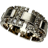 20号【KASHIKEY/カシケイ】 幅広リング メンズOK ダイヤモンド 0.90ct リング・指輪 K18ゴールド 18金/（ブラウンゴールド） 15.2g レディース 【中古】【真子質店】【GD】 【TxTD】