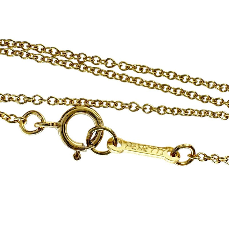 【TIFFANY&Co./ティファニー】 ビーン エルサペレッティ ネックレス K18ゴールド 18金 4.3g 41.0cm レディース 【中古】【真子質店】【GD】 【YIY】