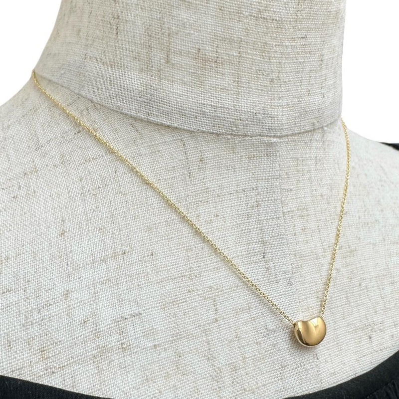【TIFFANY&Co./ティファニー】 ビーン エルサペレッティ ネックレス K18ゴールド 18金 4.3g 41.0cm レディース 【中古】【真子質店】【GD】 【YIY】