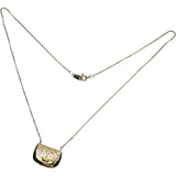 【UNOAERRE/ウノアエレ】 バッグデザイン ダイヤモンド 計0.24ct ネックレス K18ゴールド 18金 5.5g 41.0cm レディース 【中古】【真子質店】【GD】 【KST】