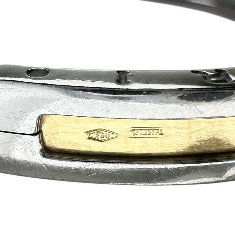 【BVLGARI/ブルガリ】 バングル ブレスレット B-ZERO1 ステンレススチール/K18ゴールド 18金 12.9g 15cm S レディース 【中古】【真子質店】【GD】 【IxxY】