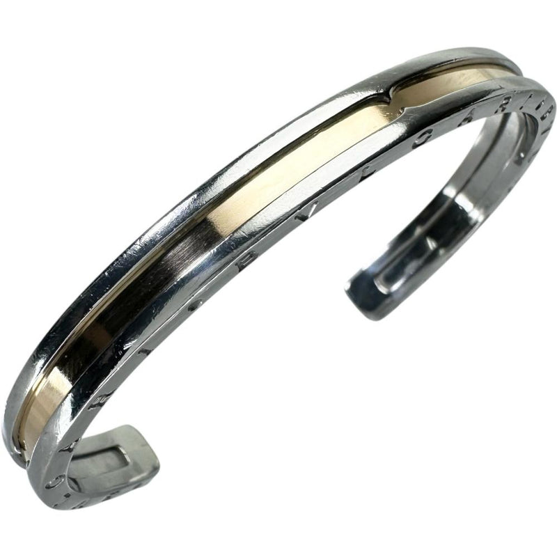 【BVLGARI/ブルガリ】 バングル ブレスレット B-ZERO1 ステンレススチール/K18ゴールド 18金 12.9g 15cm S レディース 【中古】【真子質店】【GD】 【IxxY】
