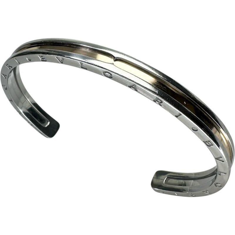 【BVLGARI/ブルガリ】 バングル ブレスレット B-ZERO1 ステンレススチール/K18ゴールド 18金 12.9g 15cm S レディース 【中古】【真子質店】【GD】 【IxxY】