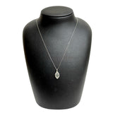 アレキサンドライトキャッツアイ 0.88ct ダイヤモンド 計0.59ct ネックレス K18WGホワイトゴールド 18金 3.6g 45cm レディース 【中古】【真子質店】【NN】 【MiSI】