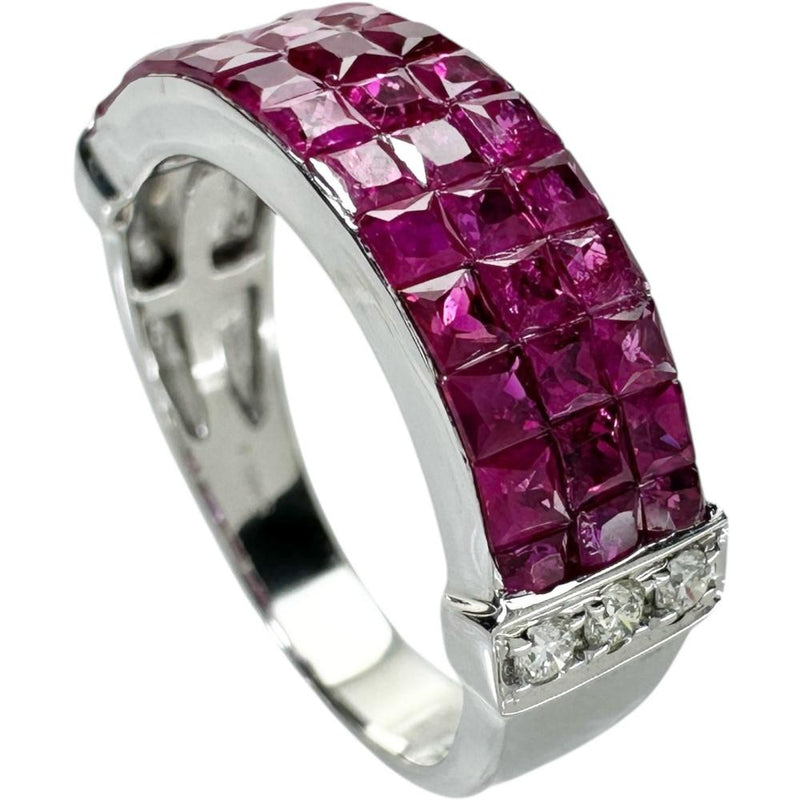 13号 ミステリーセッティングルビー 1.70ct ダイヤモンド 0.12ct リング・指輪 K18WGホワイトゴールド 18金 4.5g レディース
【中古】【真子質店】【NN】




【MiMaY】