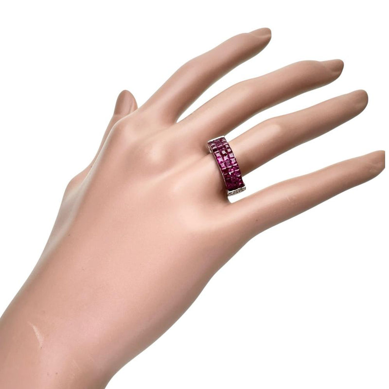 13号 ミステリーセッティングルビー 1.70ct ダイヤモンド 0.12ct リング・指輪 K18WGホワイトゴールド 18金 4.5g レディース
【中古】【真子質店】【NN】




【MiMaY】