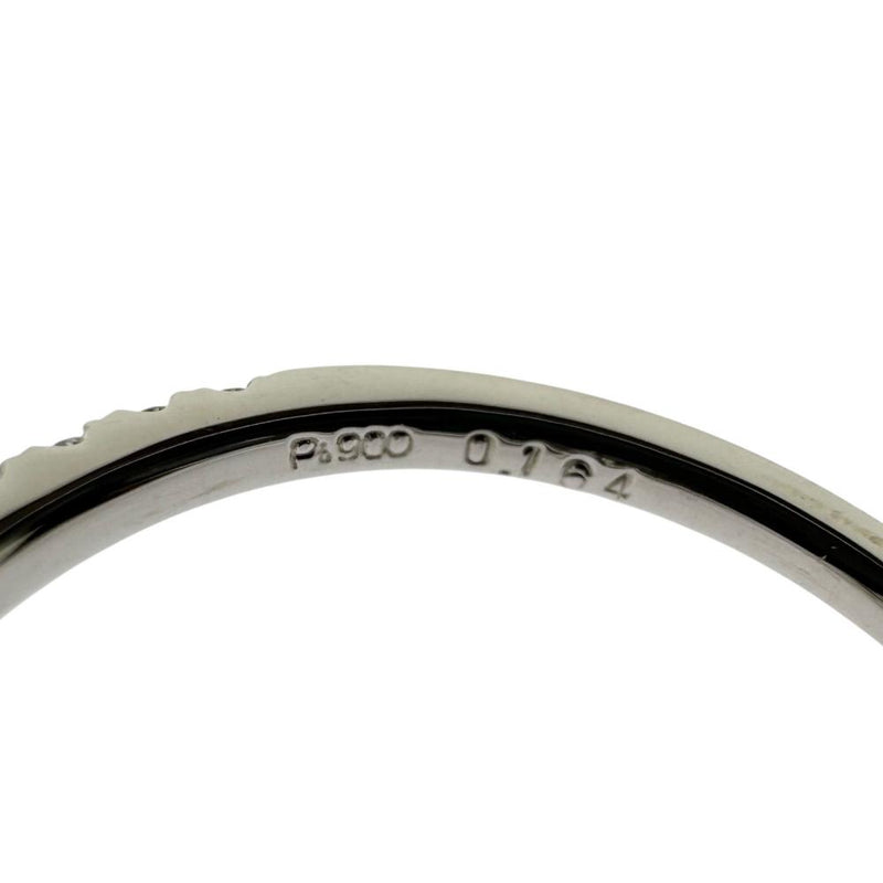 12号 パライバトルマリン 0.164ct ダイヤモンド 計0.25ct リング・指輪 Pt900プラチナ 2.8g レディース 【中古】【真子質店】【NN】 【KKx】