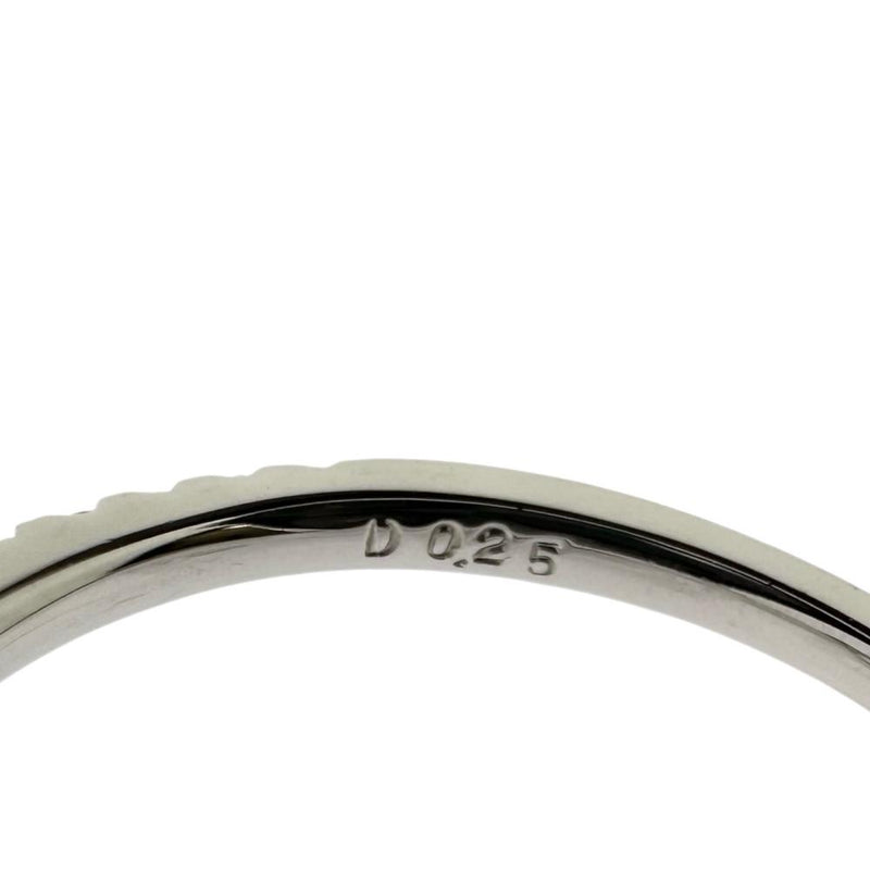 12号 パライバトルマリン 0.164ct ダイヤモンド 計0.25ct リング・指輪 Pt900プラチナ 2.8g レディース 【中古】【真子質店】【NN】 【KKx】