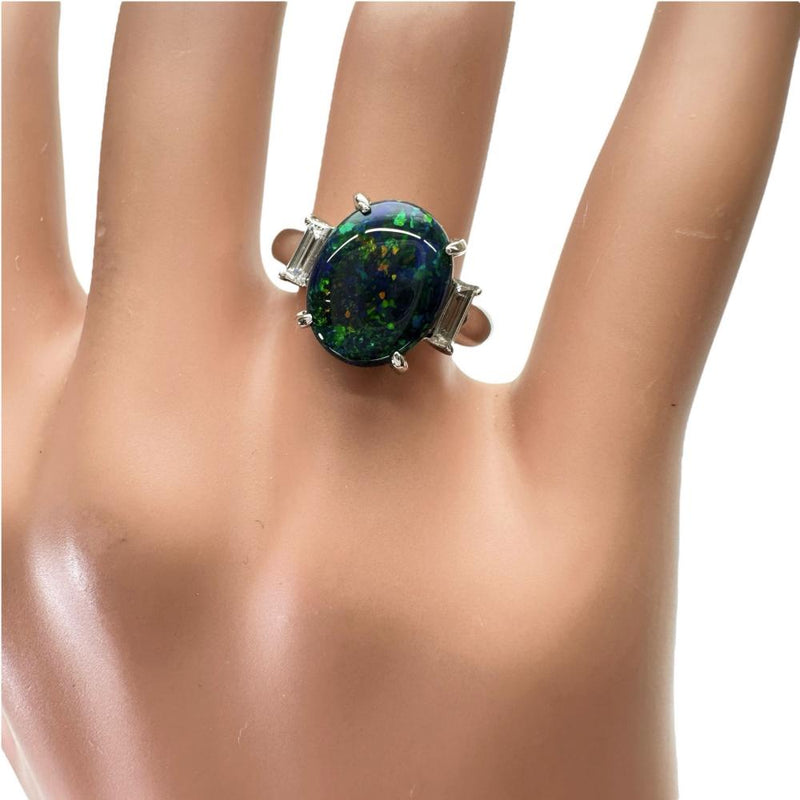 10号 ブラックオパール 2.394ct ダイヤモンド 0.40ct リング・指輪 Pt900プラチナ 6.9g レディース
【中古】【真子質店】【NN】




【IMiMiI】