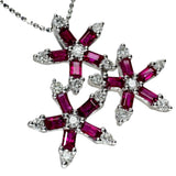 結晶デザイン ルビー 計1.00ct ダイヤモンド 計0.35ct ネックレス K18WGホワイトゴールド 18金/(トップ分析済み) 4.0g 45cm レディース
【中古】【真子質店】【NN】




【MixMa】