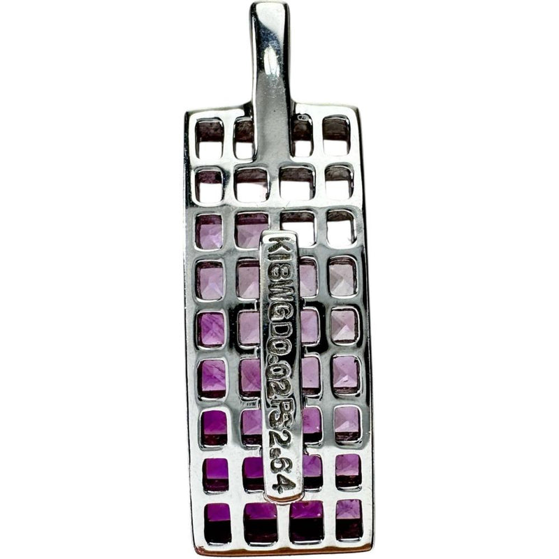 ピンクサファイア 2.64ct ダイヤモンド 0.02ct ペンダントトップ K18WGホワイトゴールド 18金 4.2g レディース 【中古】【真子質店】【NN】 【YYx】