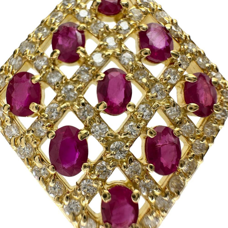 ルビー 1.61ct ダイヤモンド 0.80ct ペンダントトップ K18ゴールド 18金 8.3g レディース
【中古】【真子質店】【NN】




【ITMoD】