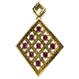 ルビー 1.61ct ダイヤモンド 0.80ct ペンダントトップ K18ゴールド 18金 8.3g レディース 【中古】【真子質店】【NN】 【ITMoD】