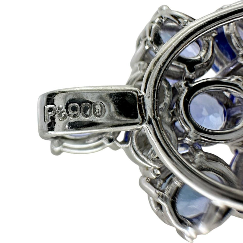 タンザナイト 3.45ct ダイヤモンド 0.194ct アクアマリン 0.162ct ペンダントトップ Pt900プラチナ 5.8g レディース 【中古】【真子質店】【NN】 【MoxY】