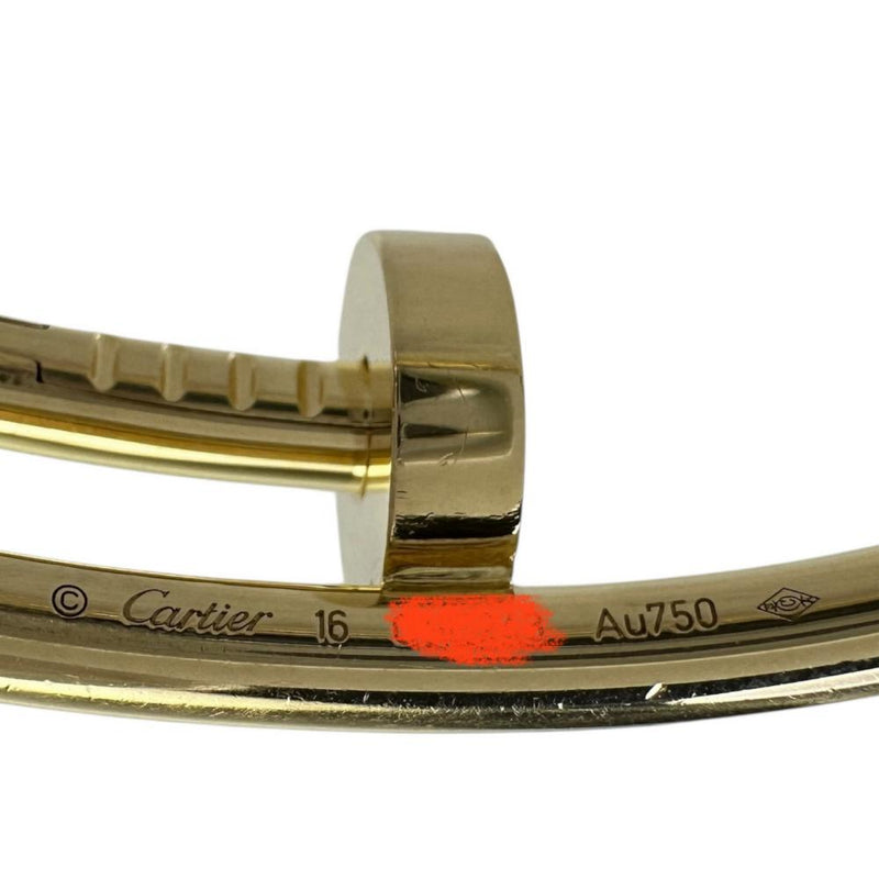 【CARTIER/カルティエ】 バングル ブレスレット ジュストアンクル クラシックモデル K18ゴールド 18金 32.0g 16cm 16 レディース 【中古】【真子質店】【BL】 【KSTx】