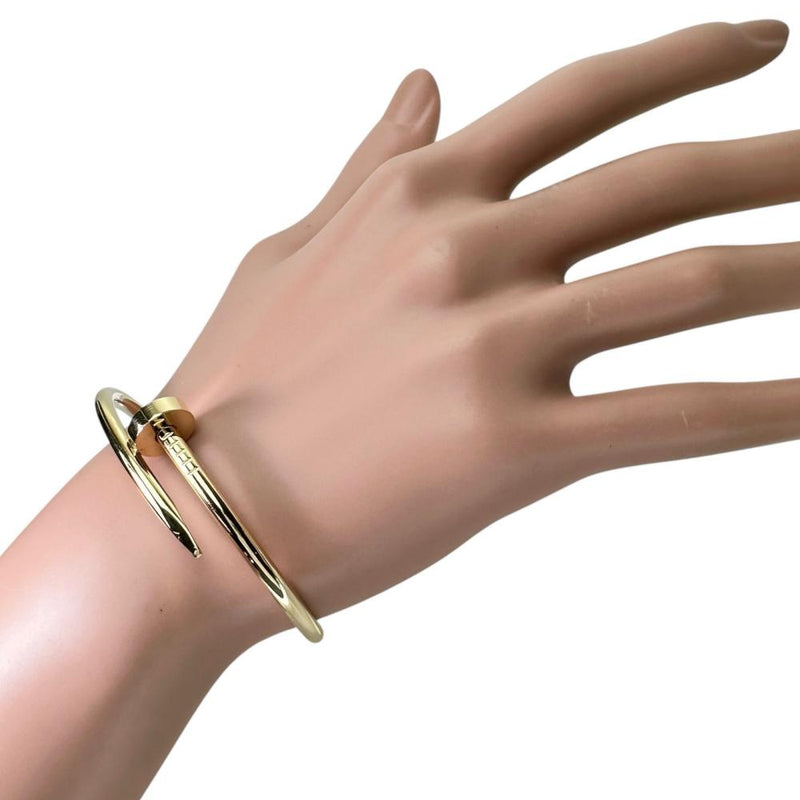 【CARTIER/カルティエ】 バングル ブレスレット ジュストアンクル クラシックモデル K18ゴールド 18金 32.0g 16cm 16 レディース 【中古】【真子質店】【BL】 【KSTx】