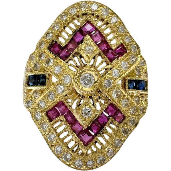 11号 サファイア 0.88ct ダイヤモンド 0.46ct リング・指輪 K18ゴールド 18金 4.6g レディース
【中古】【真子質店】【NN】




【YSMa】
