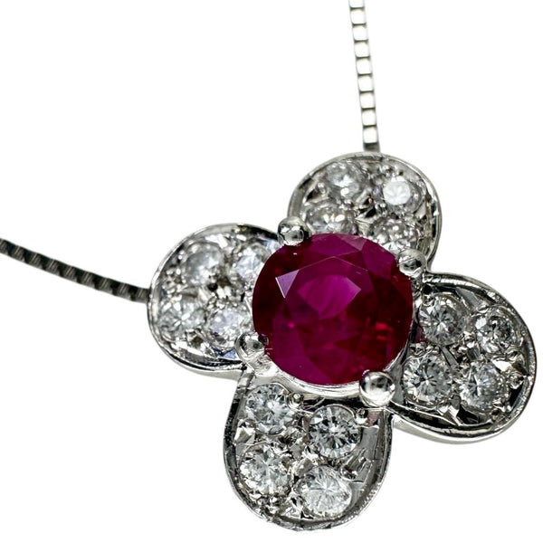 ルビー 0.68ct ダイヤモンド 計0.27ct ネックレス Pt900プラチナ/Pt850プラチナ 4.6g 45cm レディース
【中古】【真子質店】【NN】




【YTK】