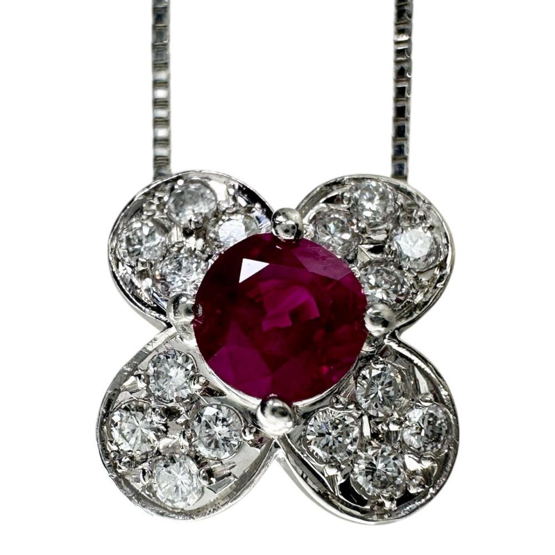 ルビー 0.68ct ダイヤモンド 計0.27ct ネックレス Pt900プラチナ/Pt850プラチナ 4.6g 45cm レディース
【中古】【真子質店】【NN】




【YTK】